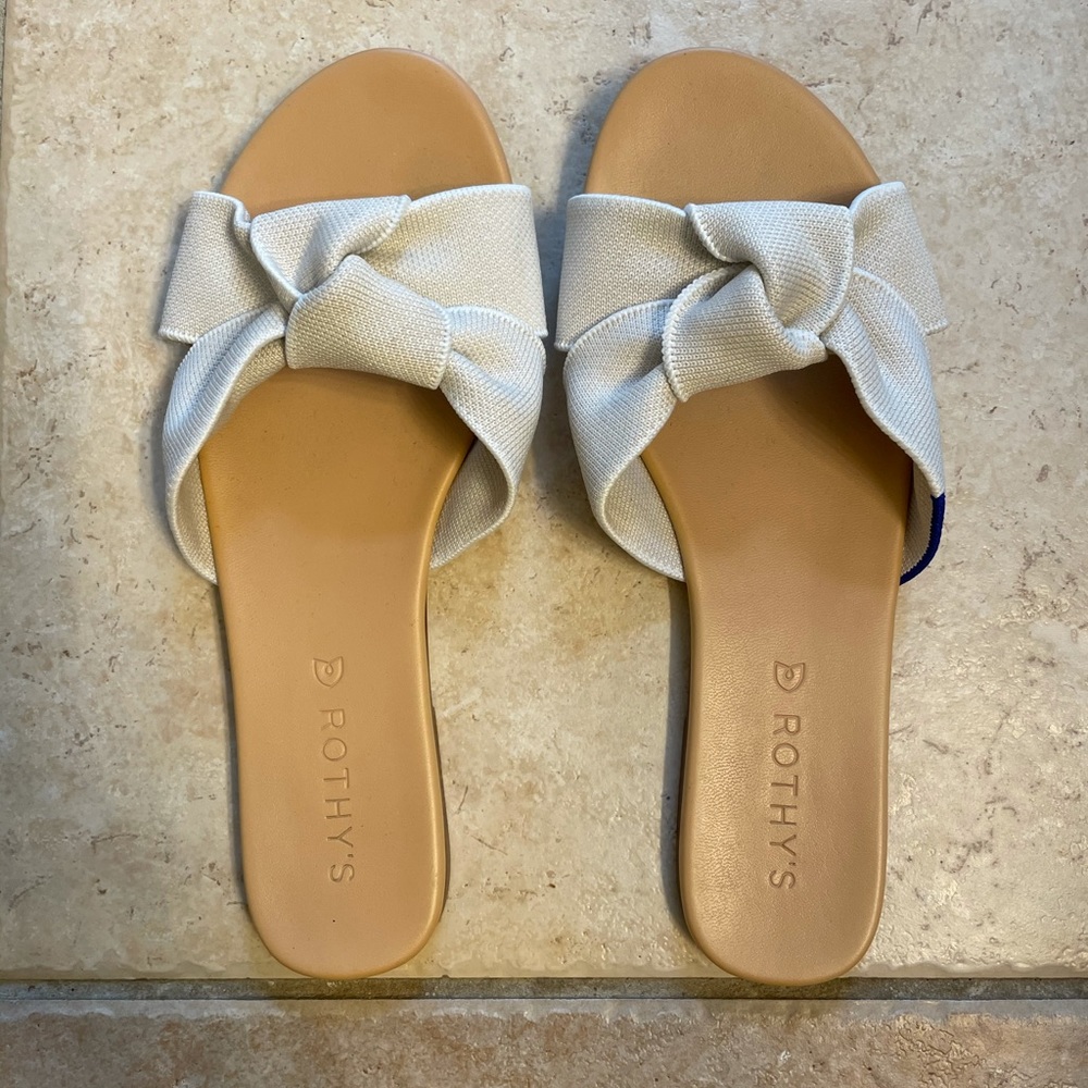 Rothy’s- The Knot Sandals in Sand Dollar